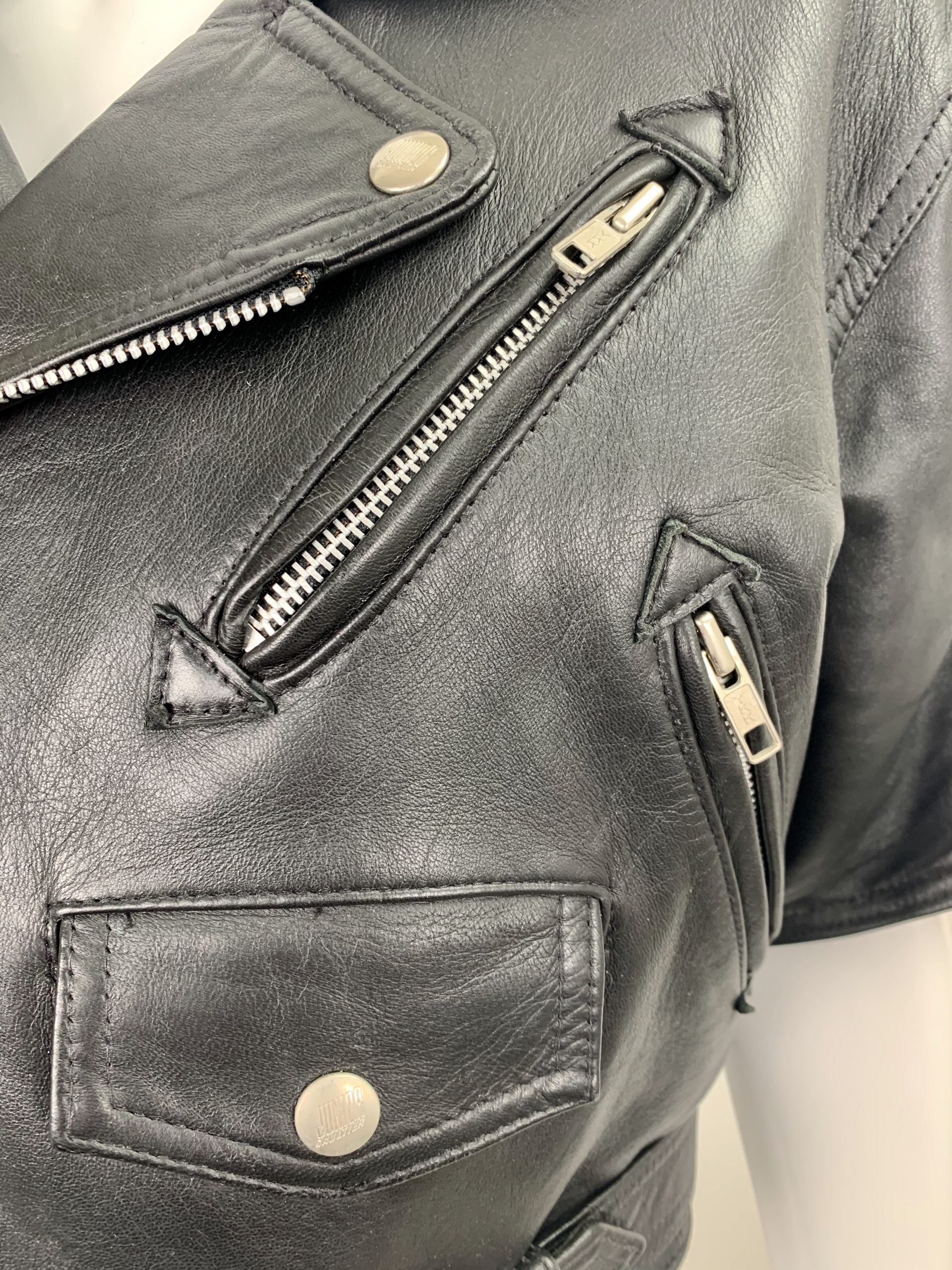 Jean Paul Gaultier 80's leather biker jacket - Rellik