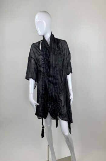 Kansai Yamamoto 80's Black Crochet Glam Cardigan - Rellik