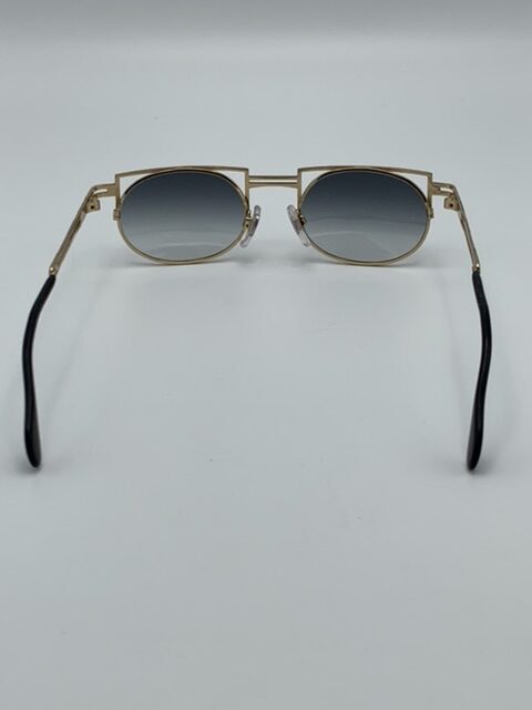 Cazal 80's Geometric Blue & Gold Sunglasses - Rellik