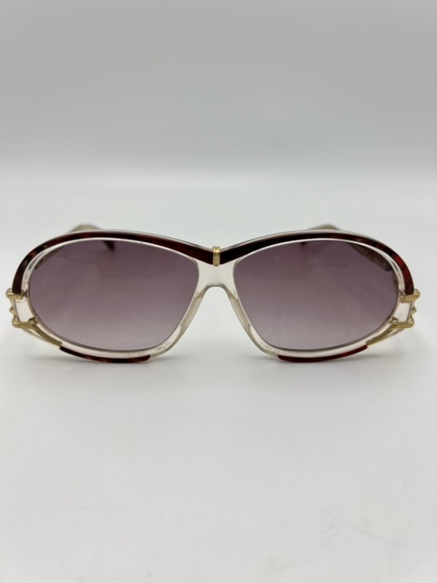Cazal 80's Purple Tint Sunglasses W/ Zig Zag Marbled Arms - Rellik