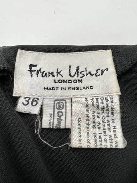 Frank Usher 70s Halterneck Tie Detail Dress - Rellik