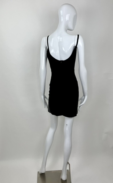 Helen Storey Zip Rosette Leather 90s Dress - Rellik