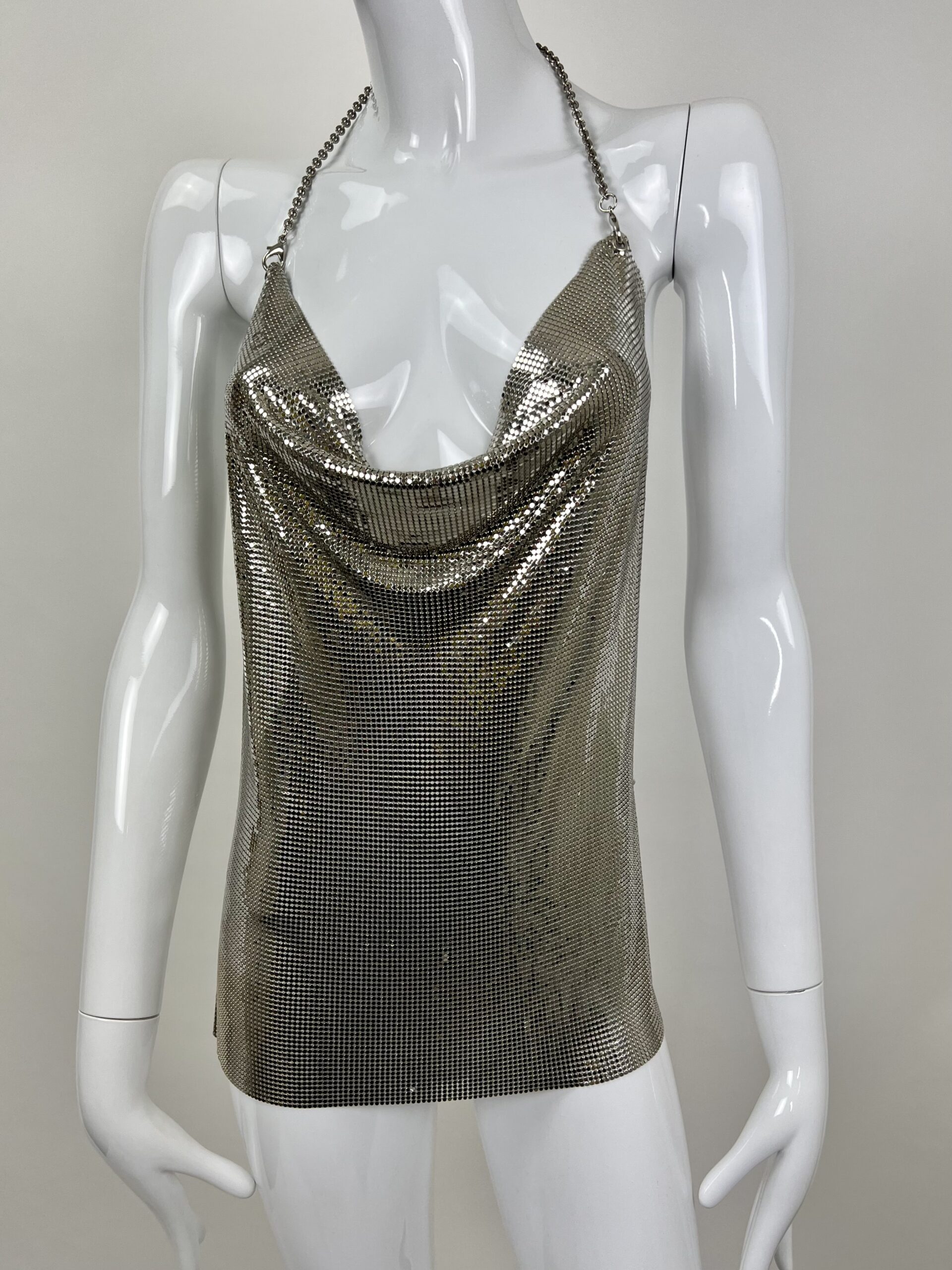 Cowl Neck Chainmail Apron Top - Rellik
