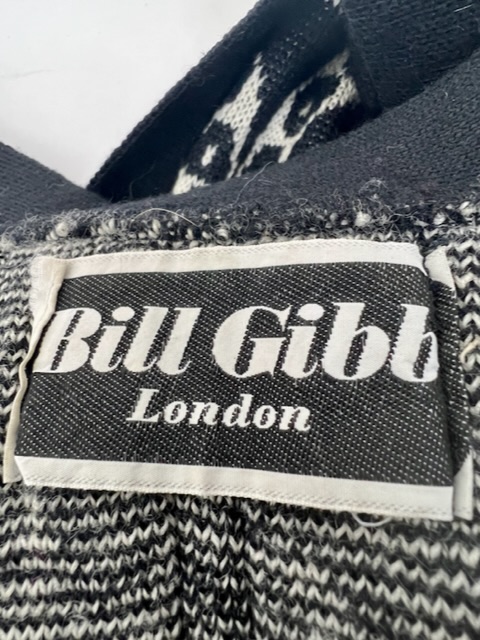 Bill Gibb 70s Jacquard Knit Wrap Coat - Rellik