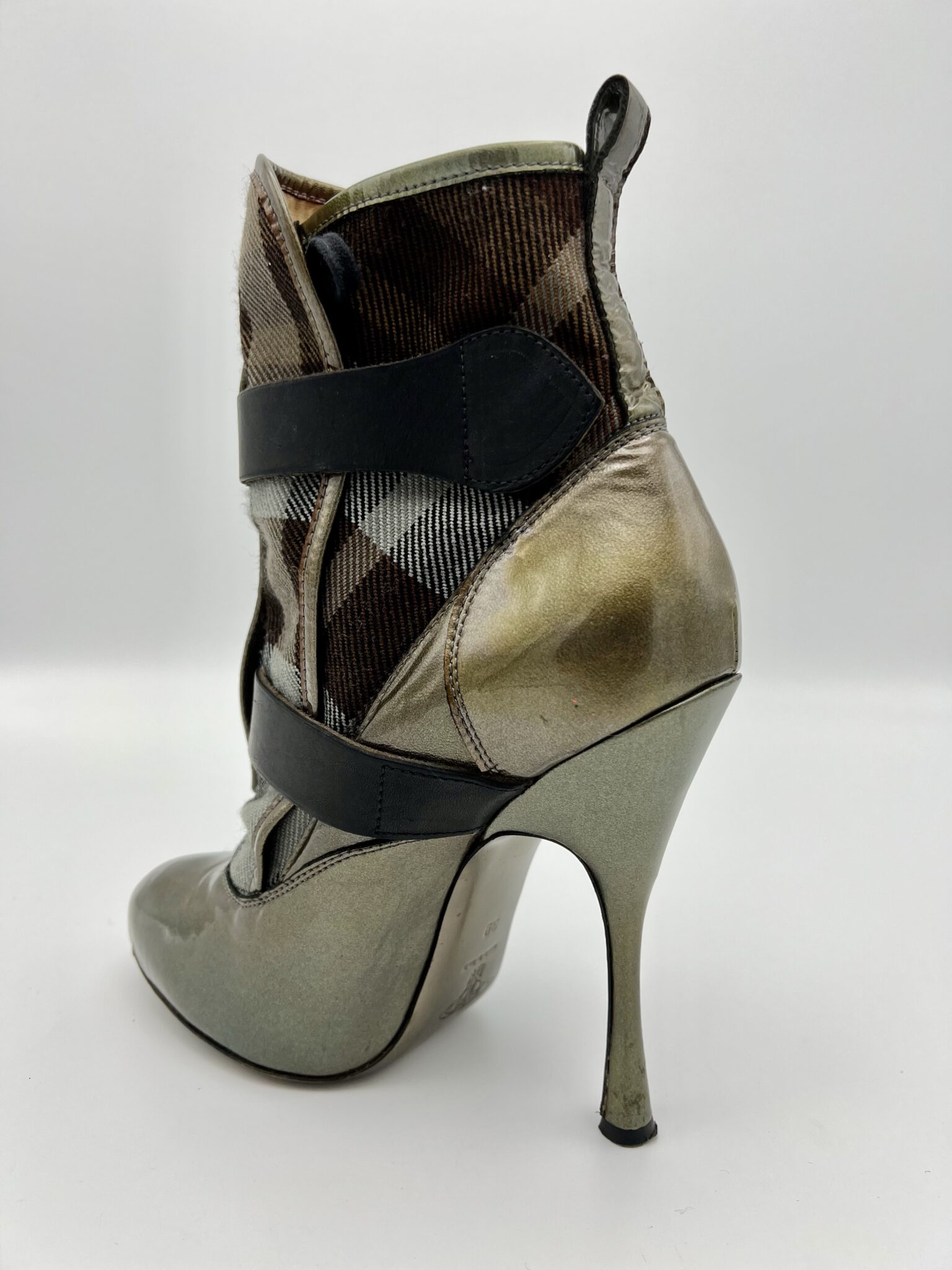 Vivienne Westwood Green Bondage Stiletto Boots - Rellik