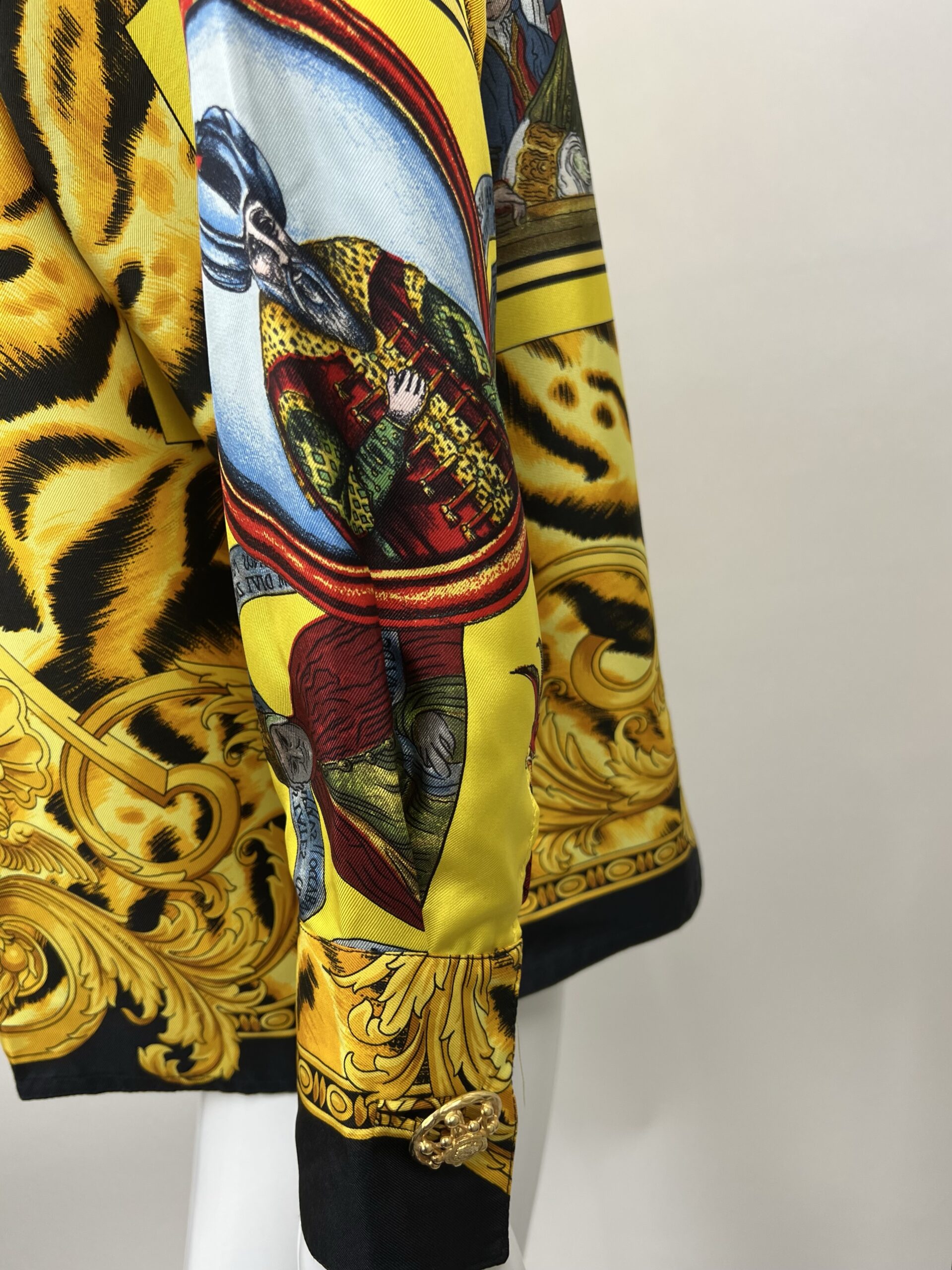 Gianni Versace Silk Baroque Leopard Shirt - Rellik