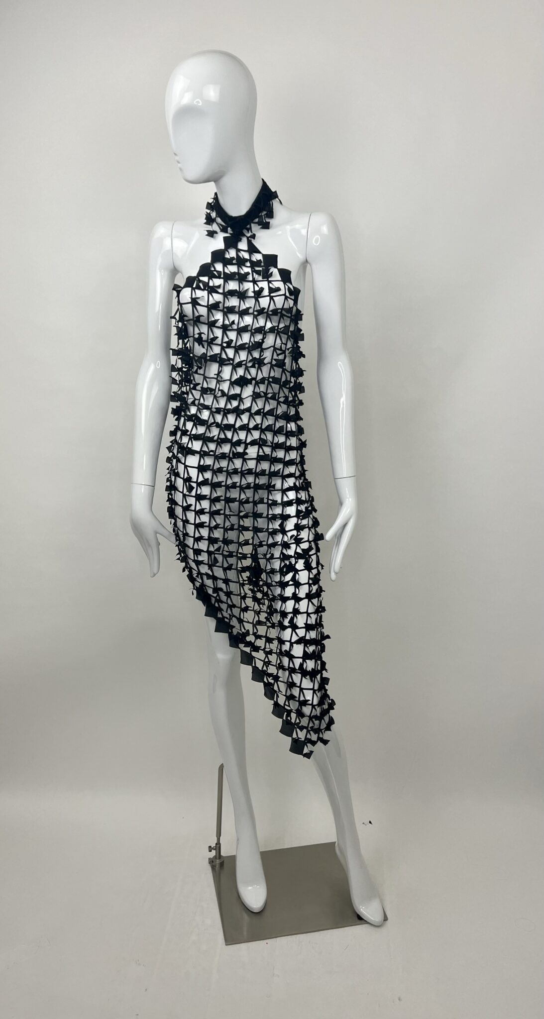 Roubi L'Roubi Laser Cut Silk Scarf Dress - Rellik