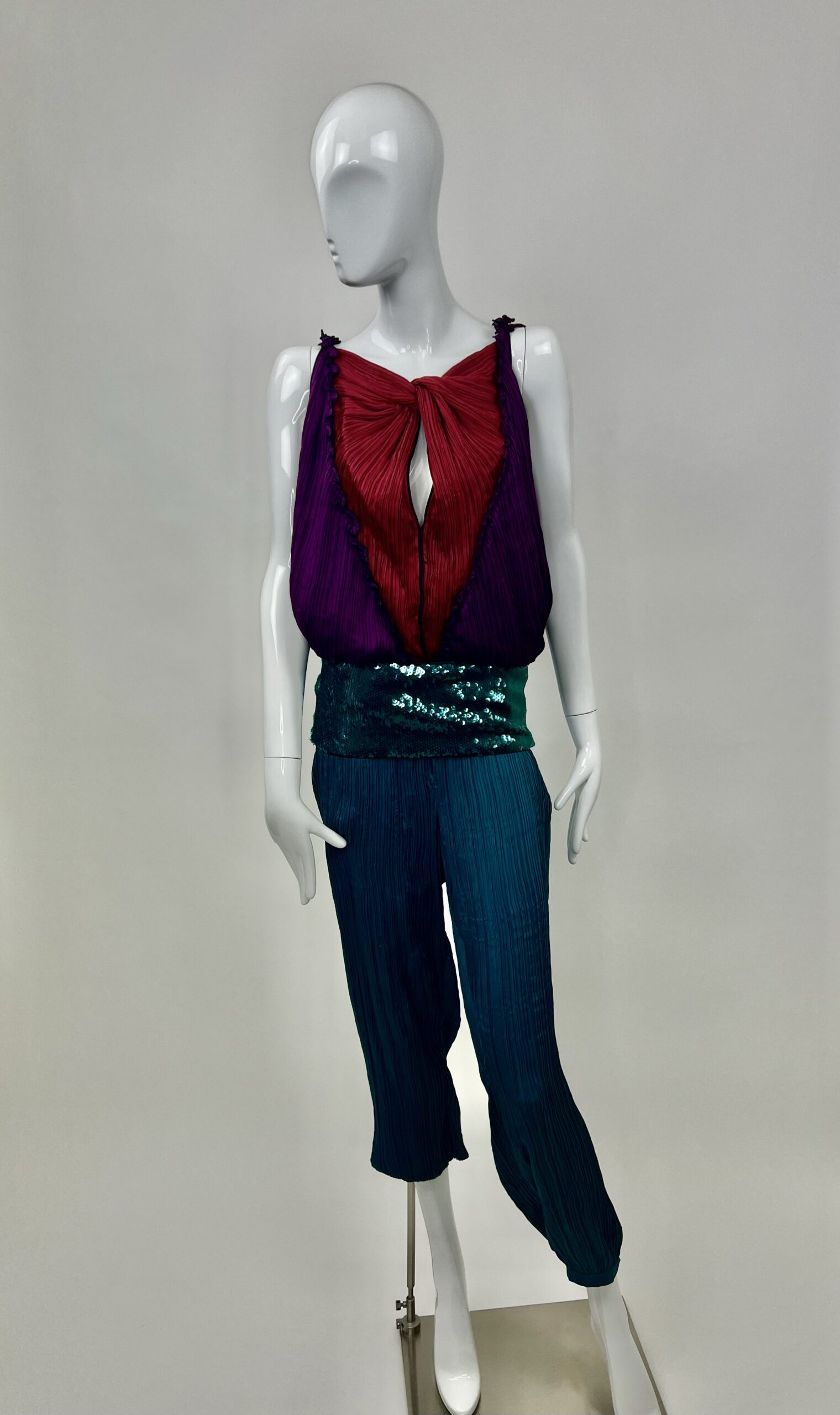 Louis Vuitton Plisse Silk Jumpsuit