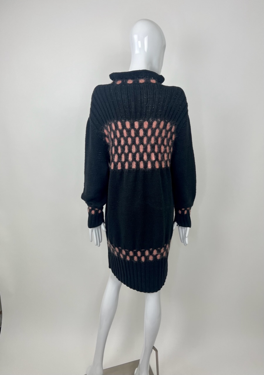 Bodymap Honeycomb Knit Mohair & Cotton Jumper Dress - Rellik